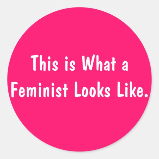 Zo ziet een feministe eruit als Sticker (Voorkant)