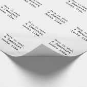 Zo ziet een feministe eruit. cadeaupapier (Hoek)