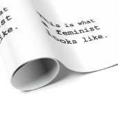 Zo ziet een feministe eruit. cadeaupapier (Rol Hoek)