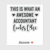 Zo ziet een Geweldige accountant er zo uit Sticker (Vel)