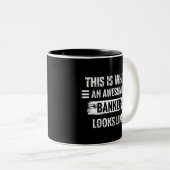 Zo ziet een Geweldige bankier er uit Tweekleurige Koffiemok (Voorkant rechts)