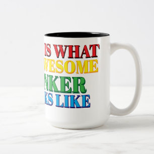 Zo ziet een Geweldige bankier eruit Tweekleurige Koffiemok