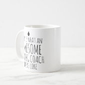 Zo ziet een Geweldige bokscoach eruit Koffiemok (Voorkant links)