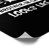 Zo ziet een Geweldige broer in de wet eruit Poster (Hoek)