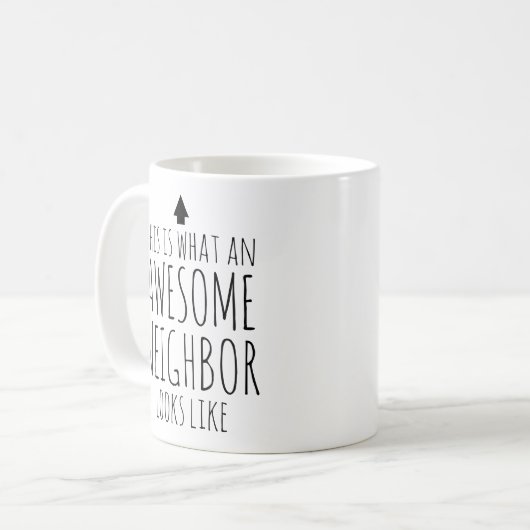 Zo ziet een Geweldige buurman eruit Koffiemok (Voorkant links)