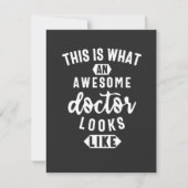 Zo ziet een Geweldige dokter er zo uit Bedankkaart (Voorkant)