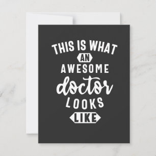 Zo ziet een Geweldige dokter er zo uit Bedankkaart