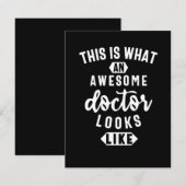 Zo ziet een Geweldige dokter er zo uit Save The Date (Voorkant / Achterkant)