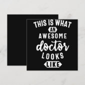 Zo ziet een Geweldige dokter er zo uit Save The Date (Voorkant / Achterkant)