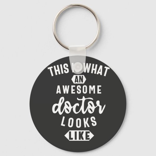 Zo ziet een Geweldige dokter er zo uit Sleutelhanger (Voorkant)