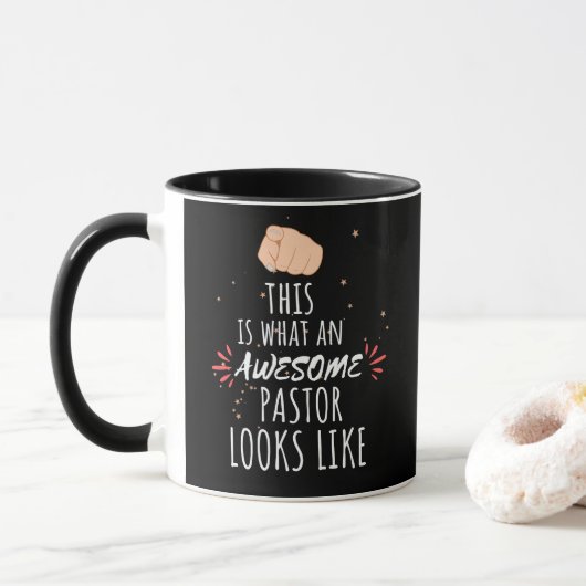 Zo ziet een geweldige dominee eruit mok (Met donut)