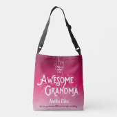 Zo ziet een Geweldige grootmoeder eruit als Ombre Crossbody Tas (Achterkant)