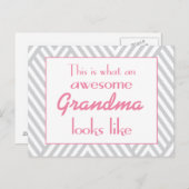 Zo ziet een Geweldige grootmoeder eruit Briefkaart (Voorkant / Achterkant)