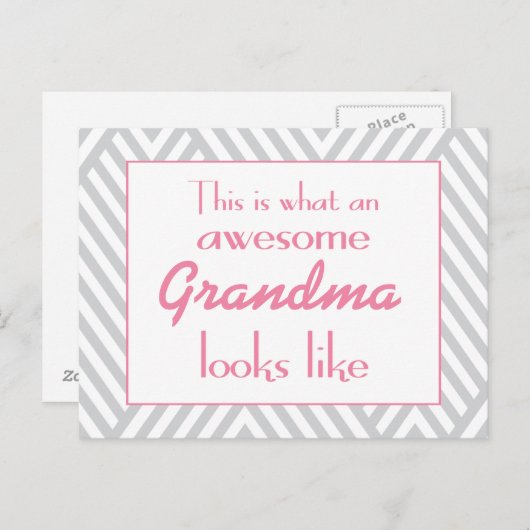 Zo ziet een Geweldige grootmoeder eruit Briefkaart (Voorkant / Achterkant)