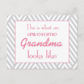 Zo ziet een Geweldige grootmoeder eruit Briefkaart (Voorkant)