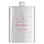 Zo ziet een Geweldige grootmoeder eruit Heupfles (Voorkant)