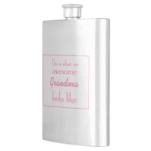 Zo ziet een Geweldige grootmoeder eruit Heupfles (Links)