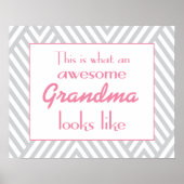 Zo ziet een Geweldige grootmoeder eruit Poster (Voorkant)