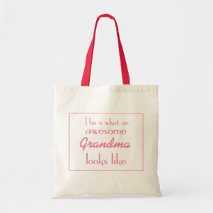 Zo ziet een Geweldige grootmoeder eruit Tote Bag
