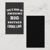 zo ziet een geweldige grote broer er zo uit visitekaartje (Voorkant / Achterkant)