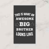 zo ziet een geweldige grote broer er zo uit visitekaartje (Voorkant)