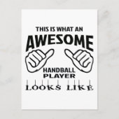 Zo ziet een geweldige Handbalspeler er uit Briefkaart (Voorkant)