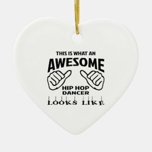 Zo ziet een geweldige Hip Hop Dance er uit Keramisch Ornament