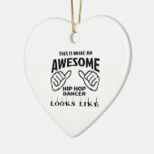 Zo ziet een geweldige Hip Hop Dance er uit Keramisch Ornament (Links)