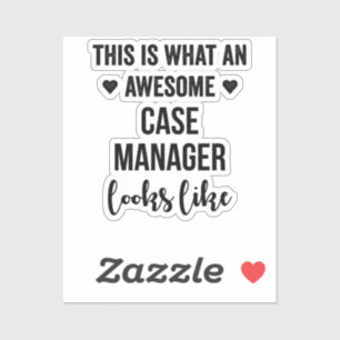 Zo ziet een Geweldige Hoesje Manager er zo uit Sticker