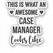 Zo ziet een Geweldige Hoesje Manager er zo uit Sticker (Voorkant)