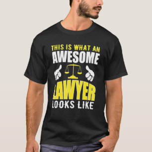 Zo ziet een Geweldige jurist er  uit T-shirt