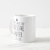 Zo ziet een Geweldige jurist eruit Koffiemok (Voorkant links)