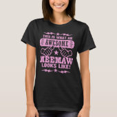 Zo ziet een Geweldige machine eruit T-shirt (Voorkant)