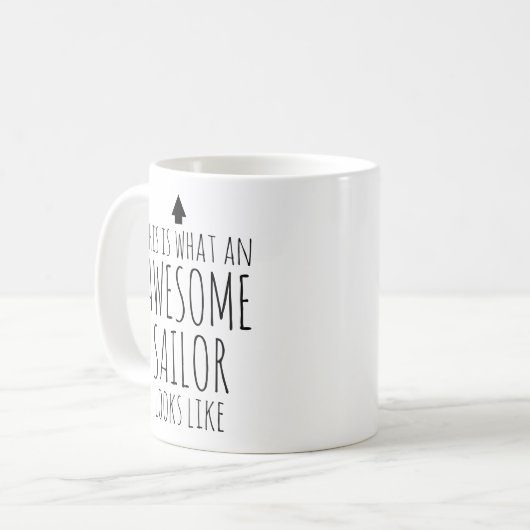 Zo ziet een Geweldige matroos eruit Koffiemok (Voorkant links)