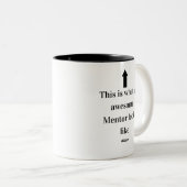 Zo ziet een geweldige mentor eruit tweekleurige koffiemok (Voorkant rechts)