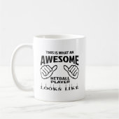 Zo ziet een geweldige Netball speler er zo uit Koffiemok (Links)