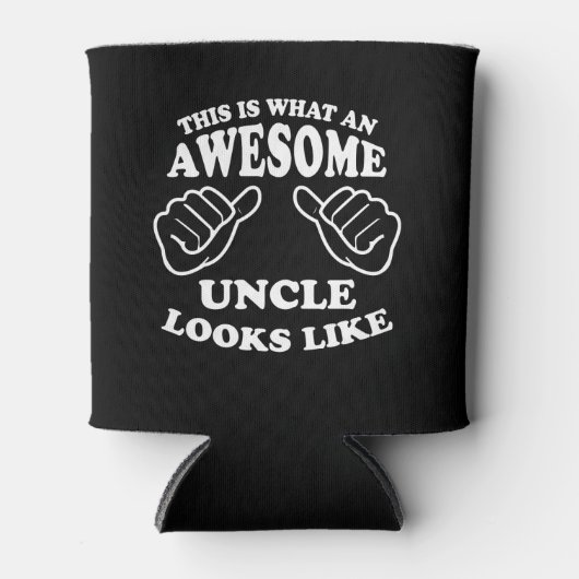 Zo ziet een Geweldige oom er zo uit Blikjeskoeler (Voorkant)