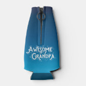 Zo ziet een Geweldige opa eruit als Ombre Flesjeskoeler (Achterkant)