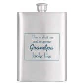 Zo ziet een Geweldige opa eruit Heupfles (Voorkant)