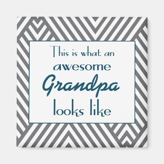 Zo ziet een Geweldige opa eruit Magneet (Voorkant)