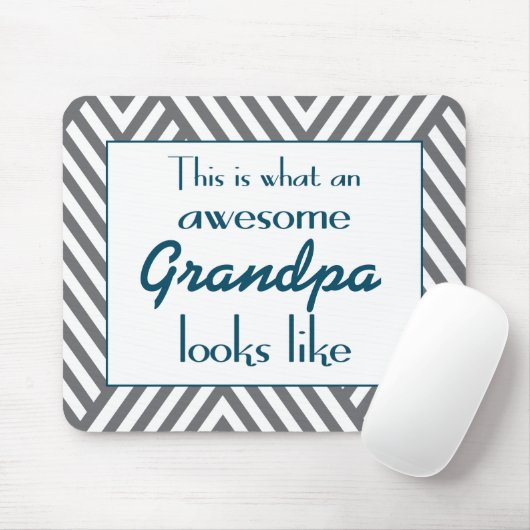 Zo ziet een Geweldige opa eruit Muismat (Met muis)