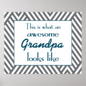 Zo ziet een Geweldige opa eruit Poster (Voorkant)