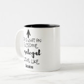 Zo ziet een geweldige Paralegal eruit Tweekleurige Koffiemok (Voorkant links)