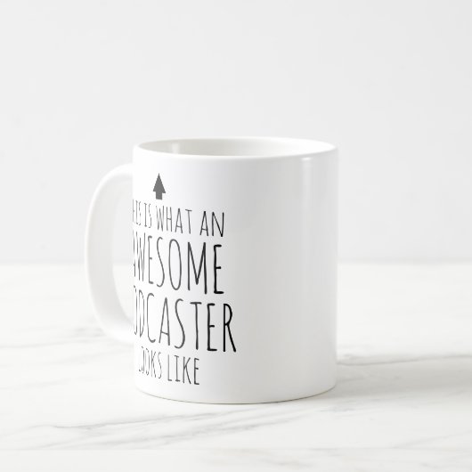 Zo ziet een Geweldige podcaster eruit Koffiemok (Voorkant links)