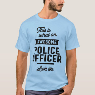 Zo ziet een Geweldige politieagent eruit T-shirt