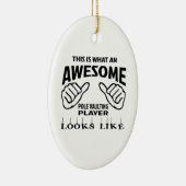 Zo ziet een geweldige poolspeler eruit keramisch ornament (Rechts)