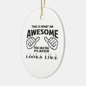 Zo ziet een geweldige poolspeler eruit keramisch ornament (Links)