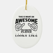 Zo ziet een geweldige poolspeler eruit keramisch ornament (Voorkant)