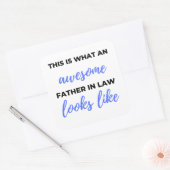 Zo ziet een Geweldige rechtsvader er uit als 2 Vierkante Sticker (Envelop)