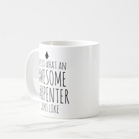 Zo ziet een Geweldige timmerman er zo uit Koffiemok (Voorkant links)